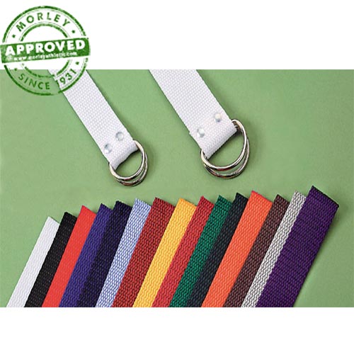 Deluxe Web Football Belt (Dozen Pack) Black / 1" WIDE STANDARD 60" LONG BELT