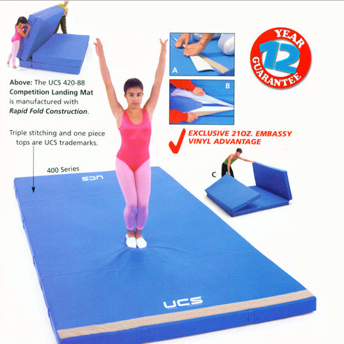 20 CM 8' X 18' X 7 7/8" 400 SERIES COMPETITION LANDING MATS RAPID FOLD