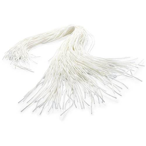 32" WHITE ROUND SHOULDER PAD LACES YOUTH LENGTH PACK 144