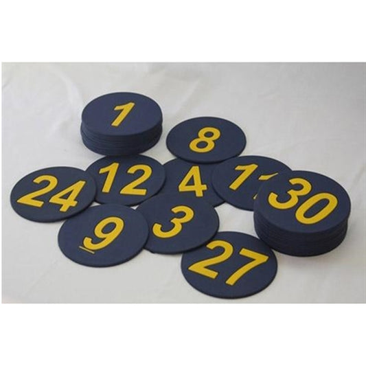 5" Numbered Poly Spots Set of 1 to 30