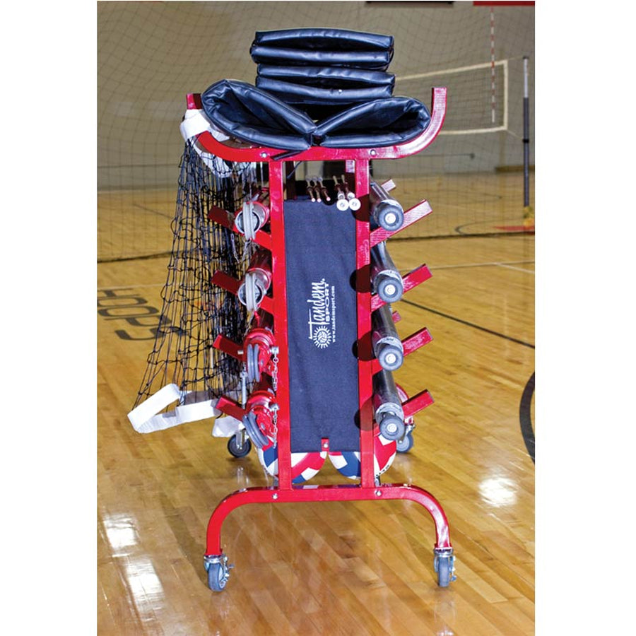 8 Pole Volleyball System Equipment Carrier