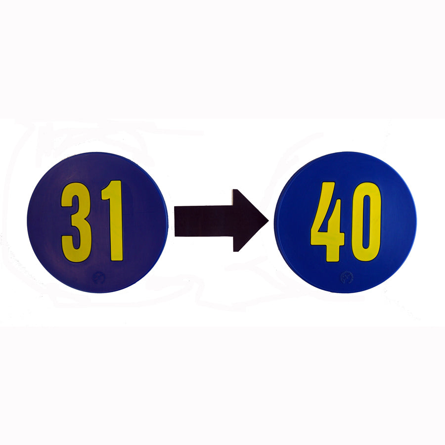 9" Numbered Poly Spot Marker Set SET NUMBERED 31-40