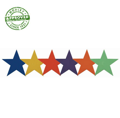 9" Poly Star Markers Set Of 6 Choose Colors