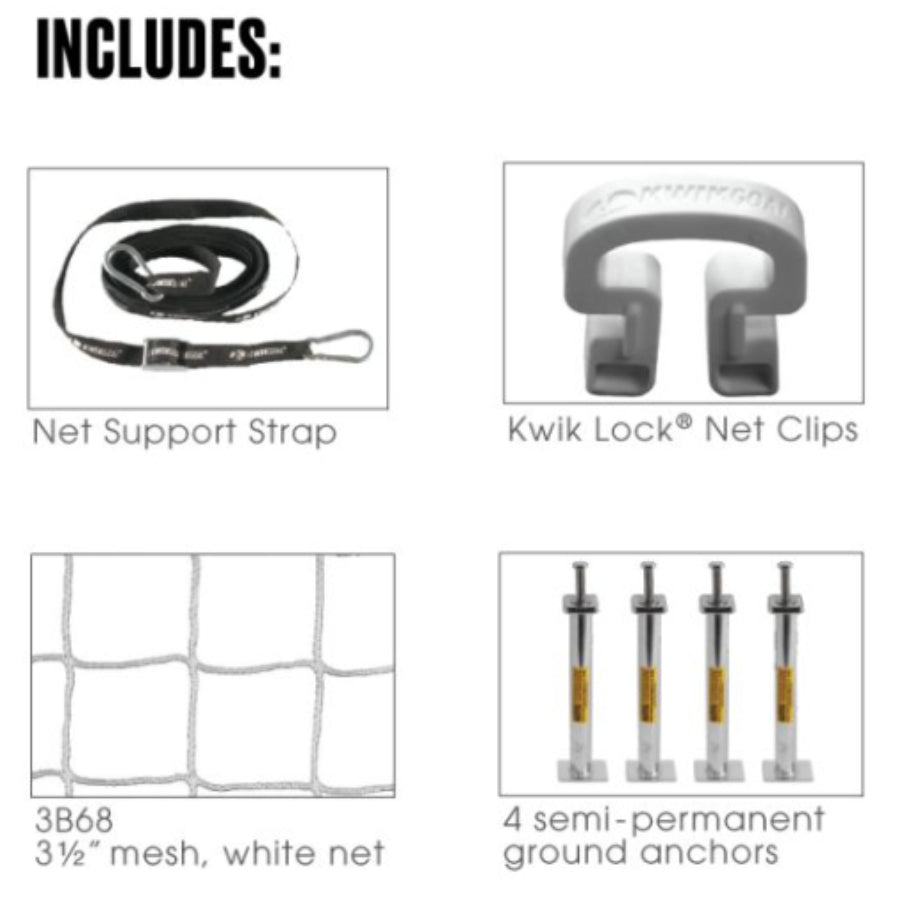 Kwik Goal 2B3805 Fusion Small Sided Soccer Goal 7'H x 21' W (No Wheels)