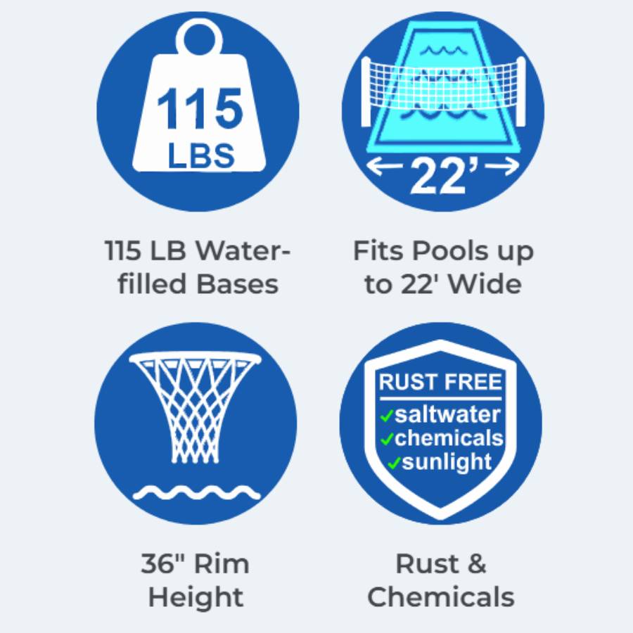 PoolSport Volleyball And Basketball Combo