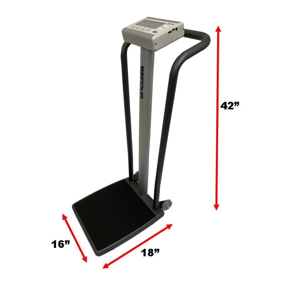 Befour PS-8070 Tilt & Roll Handrail Scale - LCD Display