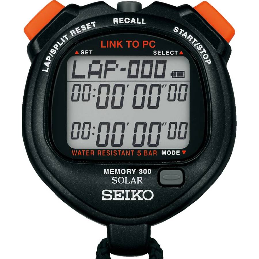 SEIKO S064 300 Lap Memory Stopwatch W/ PC Interface