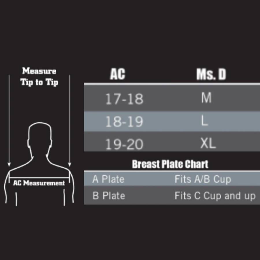 Douglas PZMSD Ms. D Zena Female Shoulder Pads