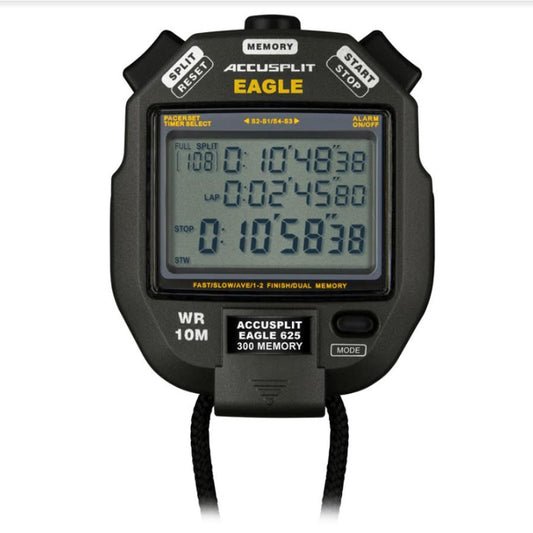 Accusplit AE625M300 - 300 Memory Stopwatch Timer / Pacer w/ Large 3 Line Display
