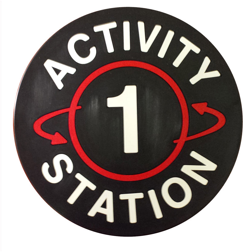 Activity Station Spot Marker Set Numbered 1-12