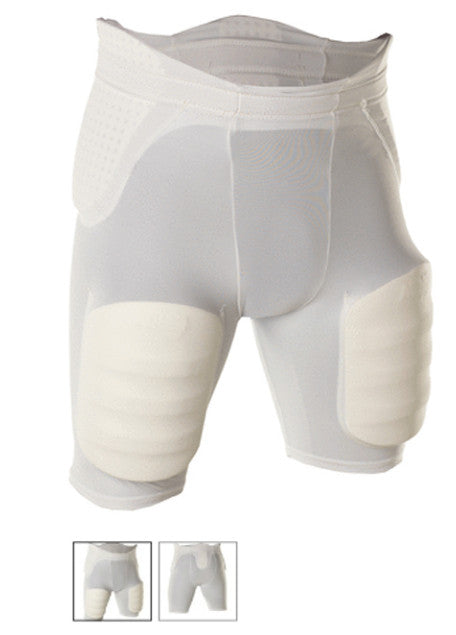 Adams 644 6 Pocket Adult Girdle With Pads Sewn In Small = 28-30