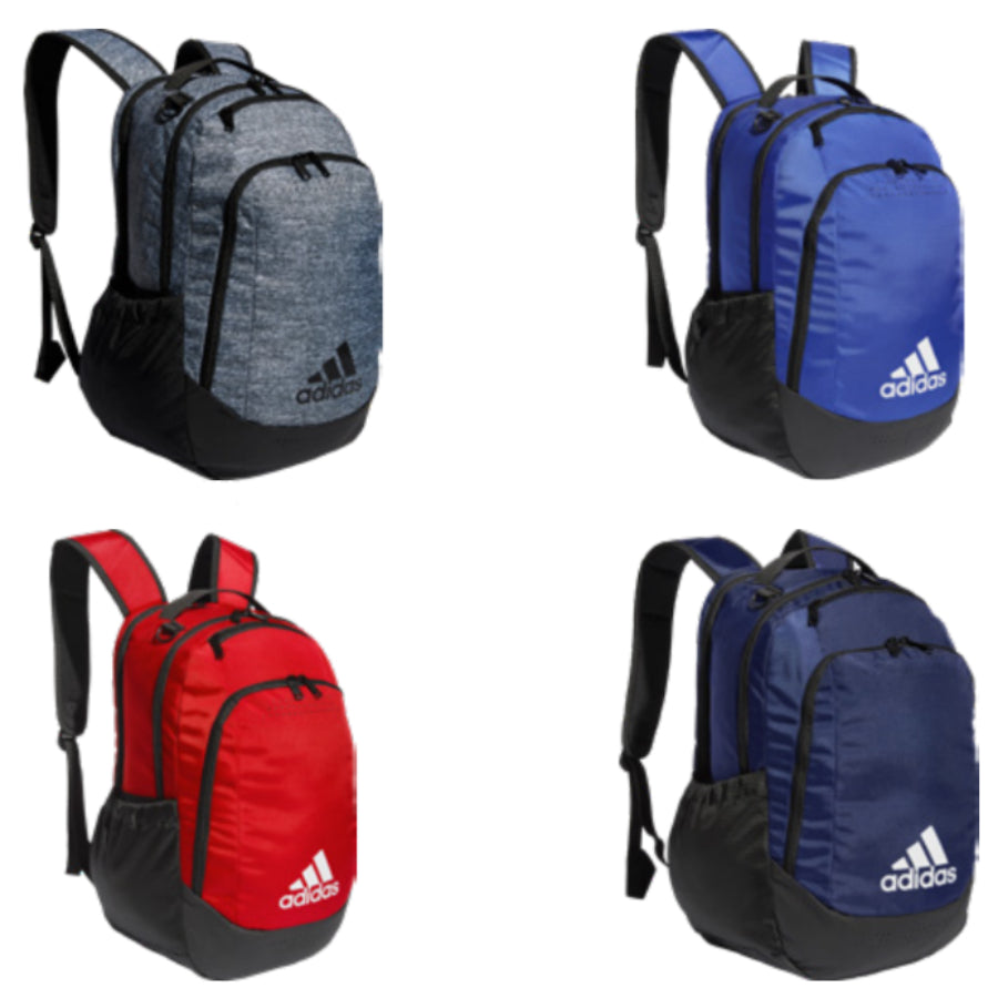 Adidas Defender Backpack - 11"L x 9"W x 19.5H" Black/White