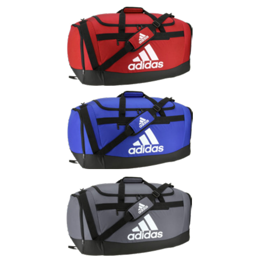 Adidas Defender IV Large Duffel Bag - 29"L x 15"W x 14.5"H Black/White