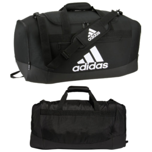 Adidas Defender IV Medium Duffel Bag - 24.5"L x 12"W x 13"H Black/White