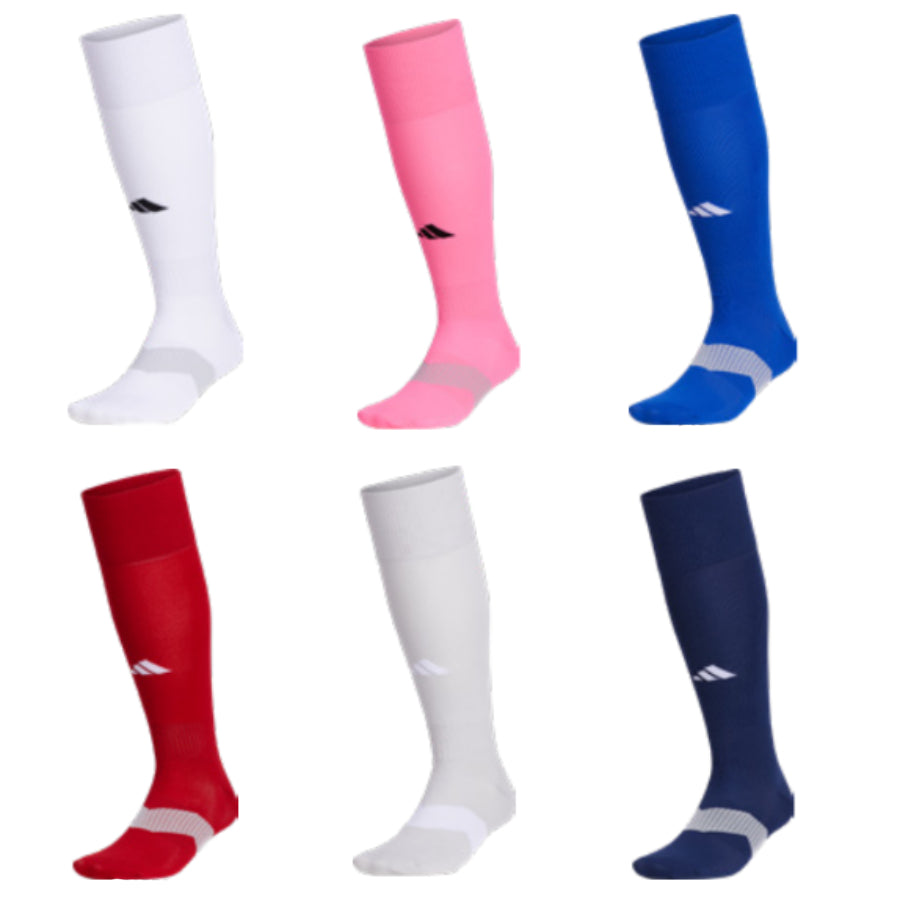 Adidas Metro 6 OTC Soccer Field Sock (Pair) X-Small / Black/Night Grey/White