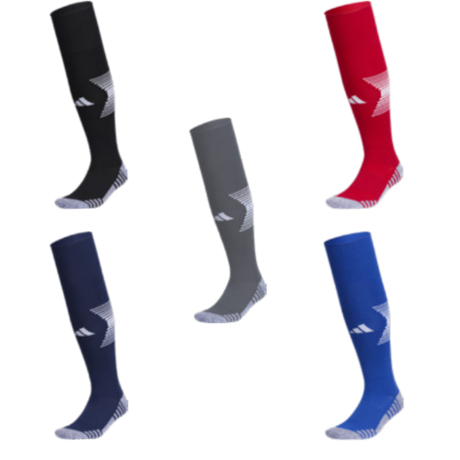 Adidas Team Speed 4 Soccer OTC Sock (Pair) Small / White/Black