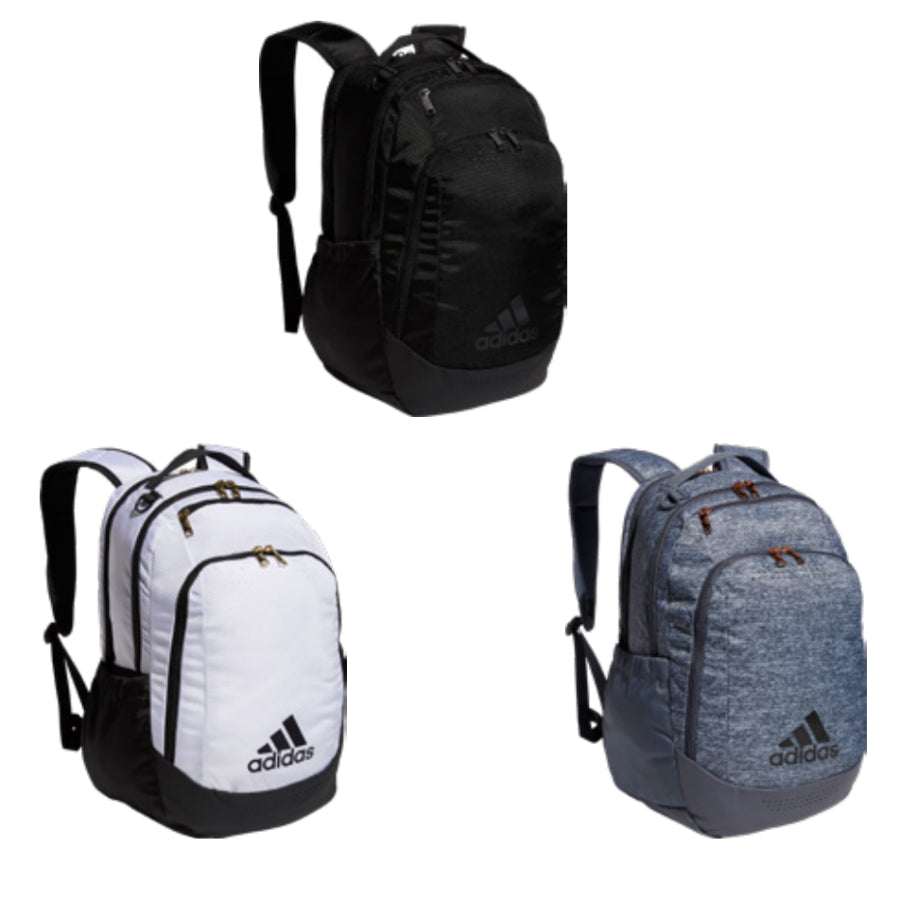 Adidas Defender Backpack - 11"L x 9"W x 19.5H" Black/White
