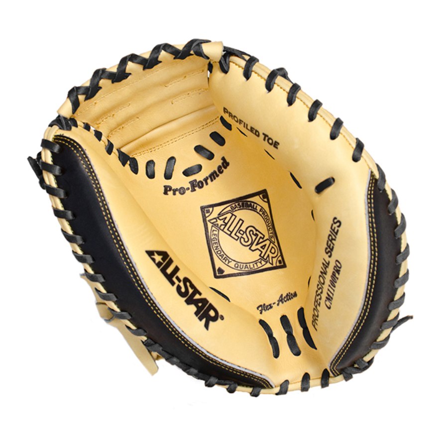 ALL-STAR CM3100SBT Pro Advanced 33.5" Black & Tan Catchers Mitt Right Handed Thrower