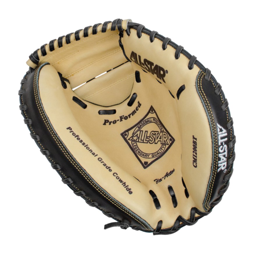 ALL-STAR CM3200SBT Pro-Comp 33.5" Black & Tan Catchers Mitt Right Handed Thrower