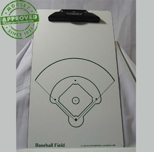 Baseball Field Dry Erase Coaching Clipboard 12.5" X 18.5"