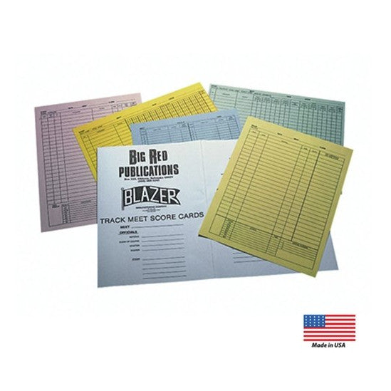 Blazer Track Meet Record Cards