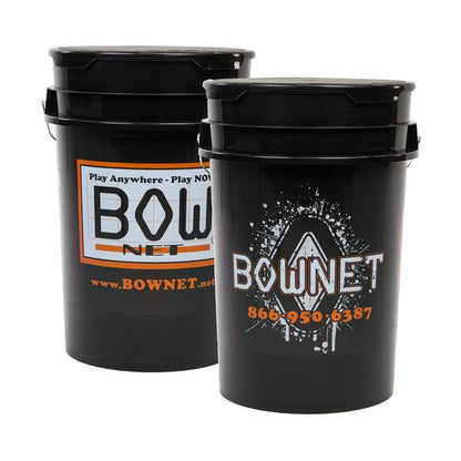 Bownet 6 Gallon Ball Bucket Black