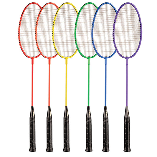 BR21SET Rainbow Badminton Rackets With Coated Steel Strings (Set of 6)