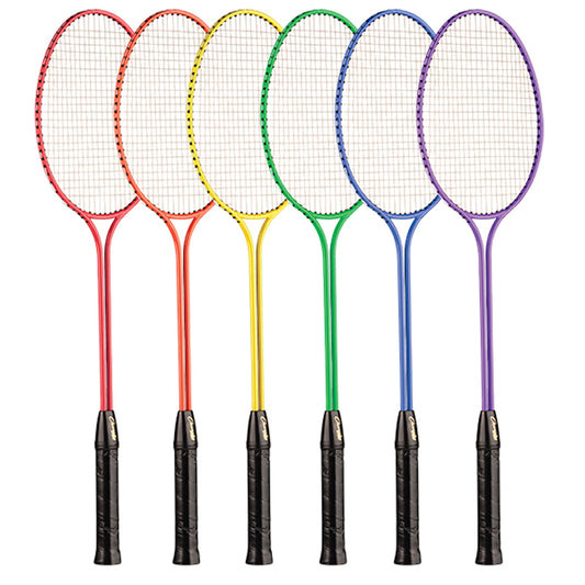 BR30SET Tempered Steel Rainbow Badminton Racket Set (Set of 6)