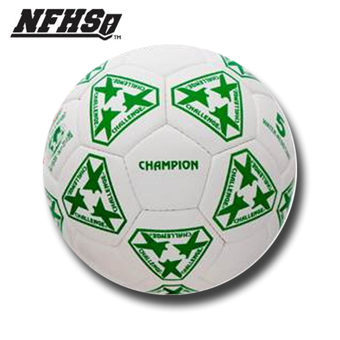 Challenge Champion Soccer Ball - Free Custom Logo White/Black / 3