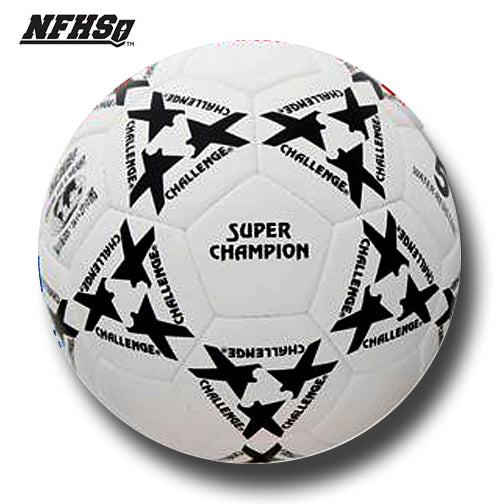 Challenge Super Champion Soccer Ball - Free Custom Logo White/ Black / 4 White/Black Only