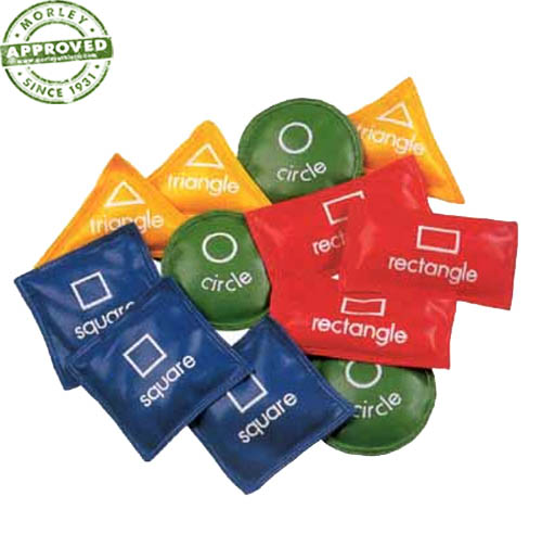 Vinyl Shape Bean Bags Set Of 12