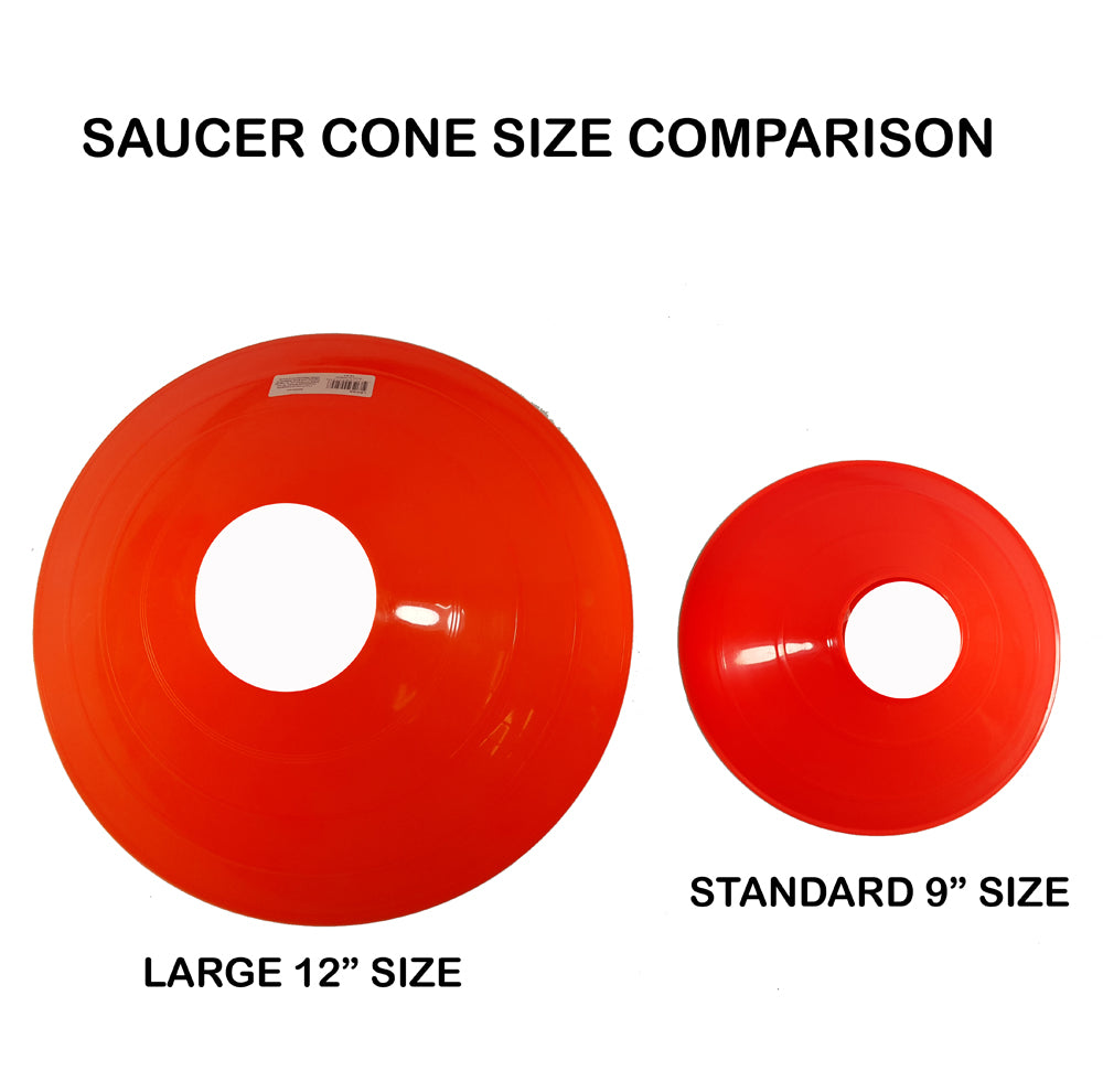 SAUCER CONES - Large 12" Disc Cones Orange