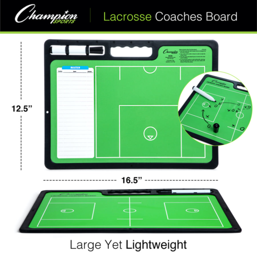Champion Sports CBLAXL Pro Lacrosse Coaches Board