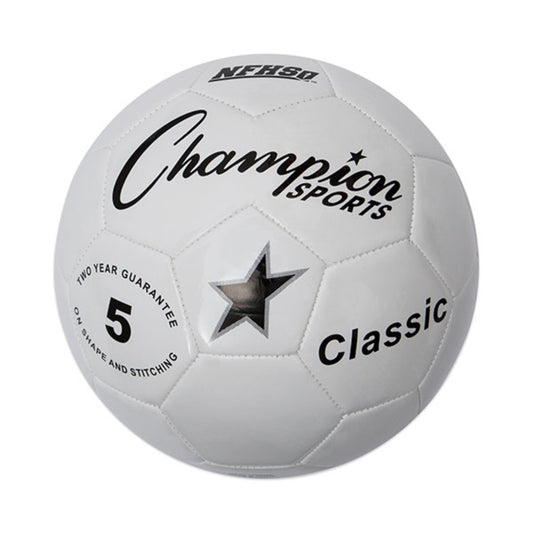 Champion Sports Classic5 Classic Soccer Ball Size 5 With NFHS Stamp