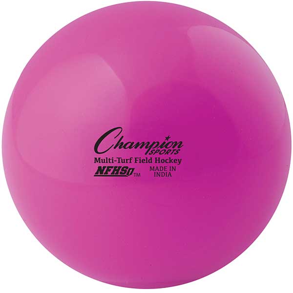 Champion Sports Official Multi-Turf Field Hockey Balls- NFHS Stamped (Dozen) Orange w/ NFHS Seal