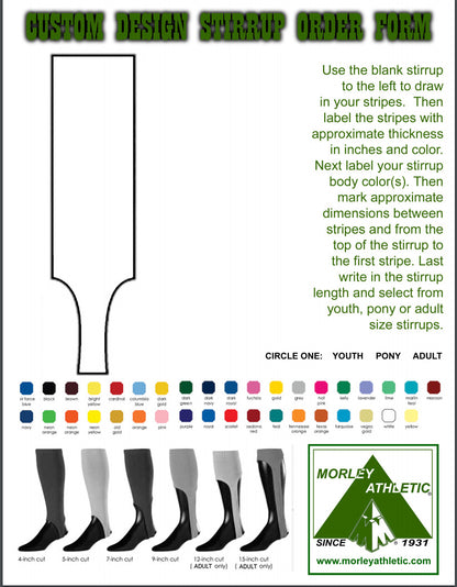 TCK Design Your Own Baseball Stirrup Socks Typically Ships in 4-5 weeks.