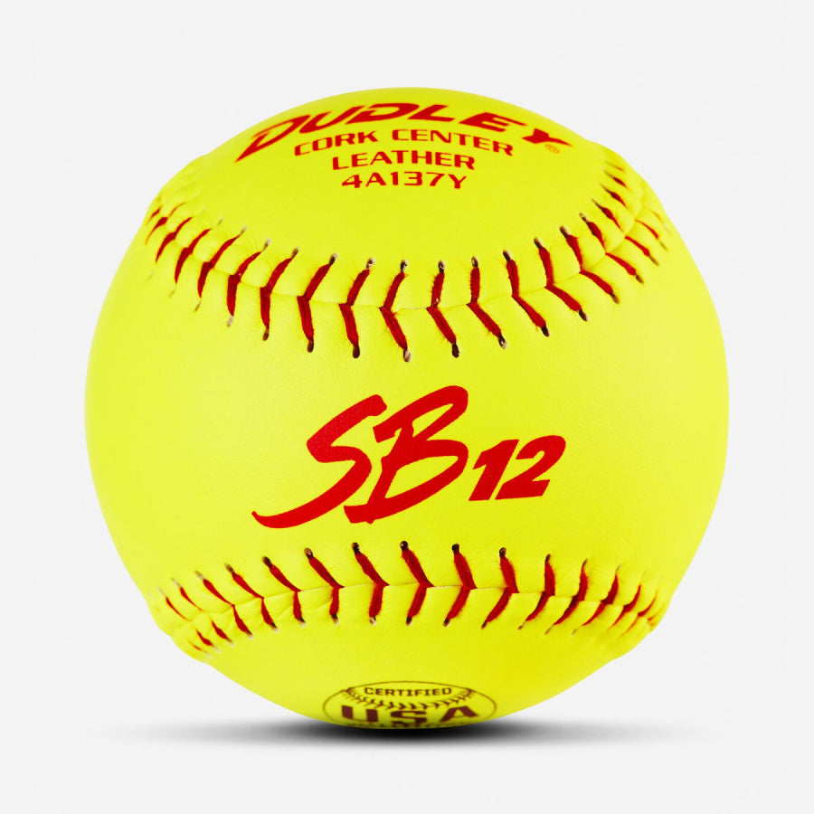 Dudley SB12LRF .44 Cor USASB Slowpitch 12" Softballs (Dozen)