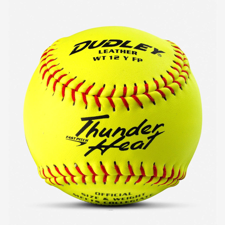 Dudley WT12YFP Collegiate Thunder Heat Fastpitch 12" Softballs (Dozen)