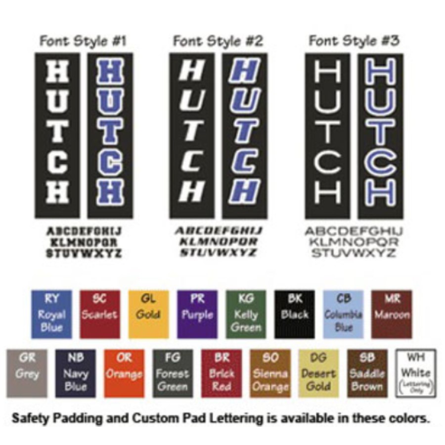 First Team Center Post Padding For Side-by-Side Volleyball Systems MA50064 Padding WITHOUT lettering / Royal Blue