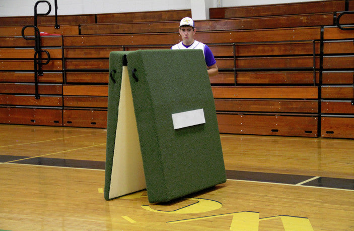 Proper Pitch Fold 'N Roll Baseball Pitching Mound Green