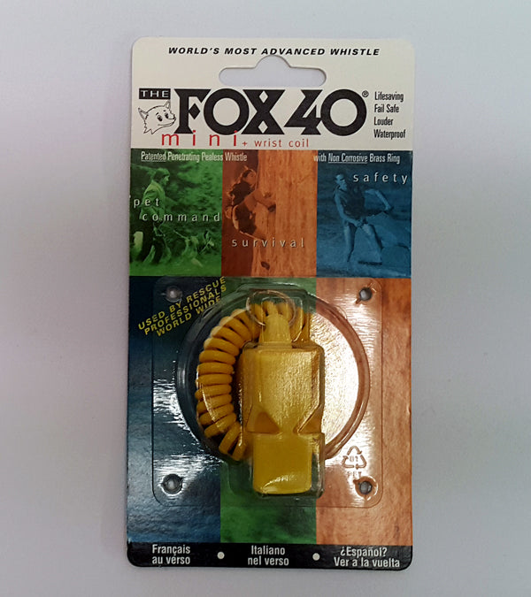 Fox 40 Mini Whistle With Flex Coil Red