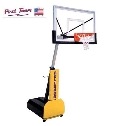 Fury II Portable Basketball System 36" x 48" Acrylic Backboard Gold
