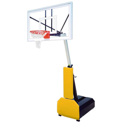 Fury Nitro Portable Basketball System 36" x 60" Temp. Glass Backboard Gold