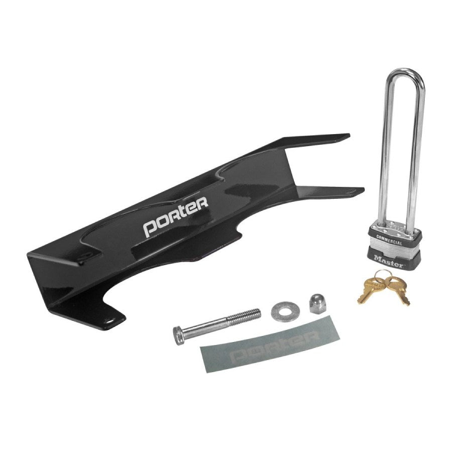 Porter Volleyball Upright Wall Rack For 3 1/2" Diameter Uprights & Optional Locking Cover