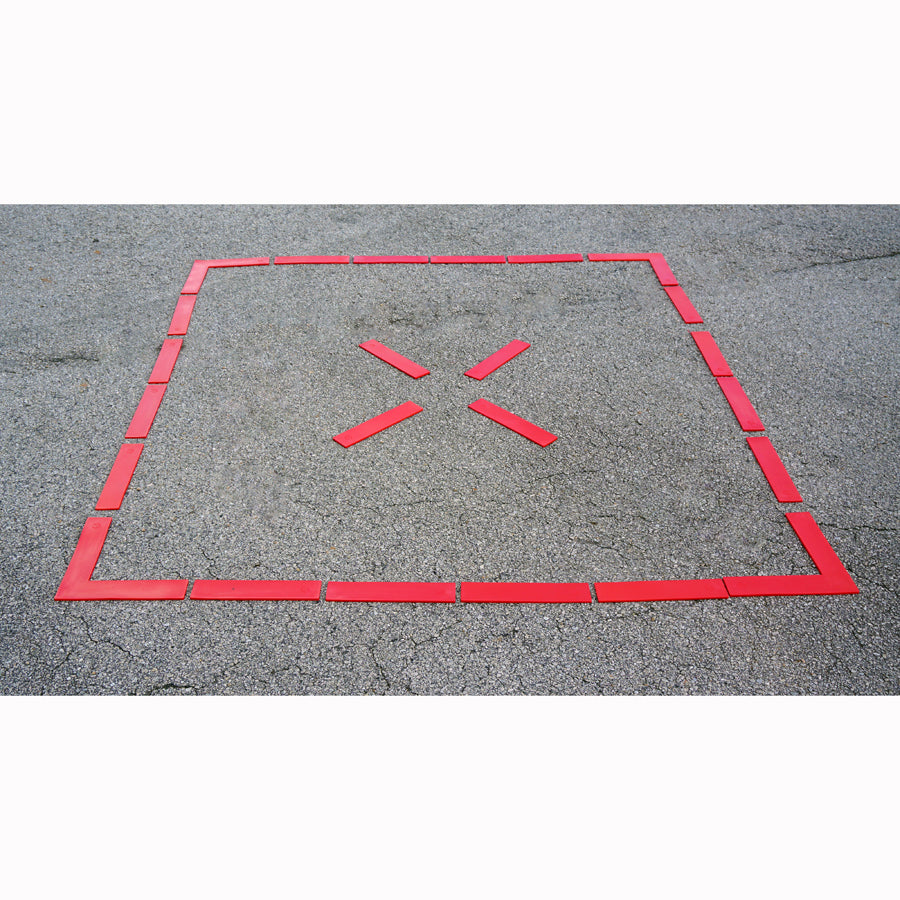 Gym Court Line Markers (Each) Red