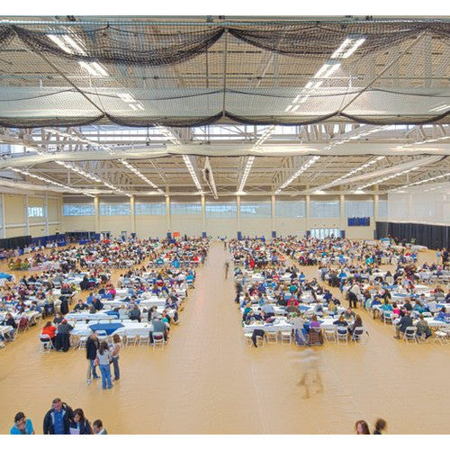 10' Wide Sections Of Gymguard Gymnasium Floor Covers 18 OZ. 10' x 1'Wide Sections / Black