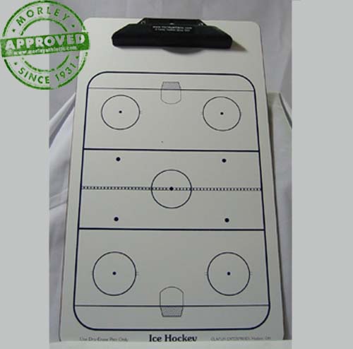 Ice Hockey Dry Erase Coaching Board 9.5" X 15.5"