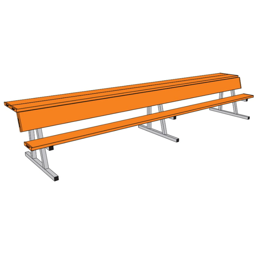 Aluminum Bench Players Bench With Shelf