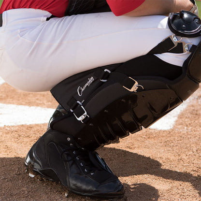 Catchers Knee Supports Black Pair