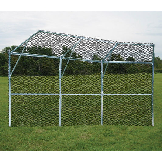 Jaypro Baseball/Softball Backstop Permanent 3 Panel 1 Center Overhang 2 Wing Overhang Fence